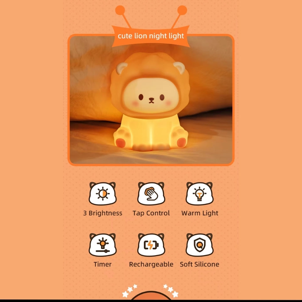 🦁 Lion Night Light