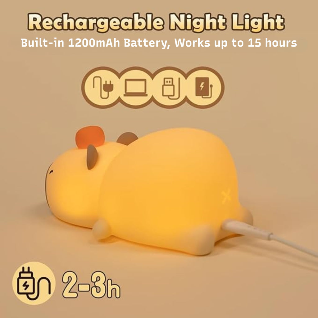 🍊 Lying Capybara Night Light