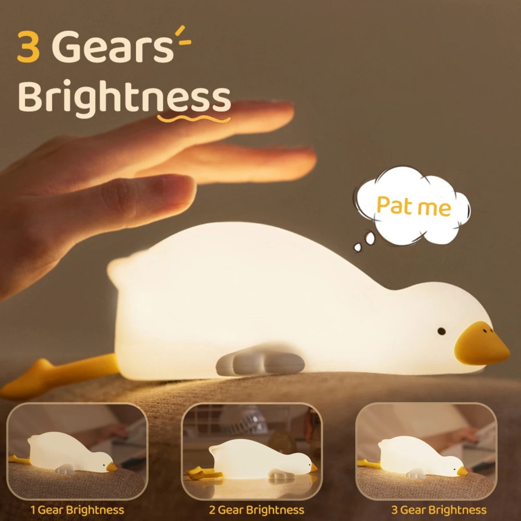 🪿 Lying Goose Night Light