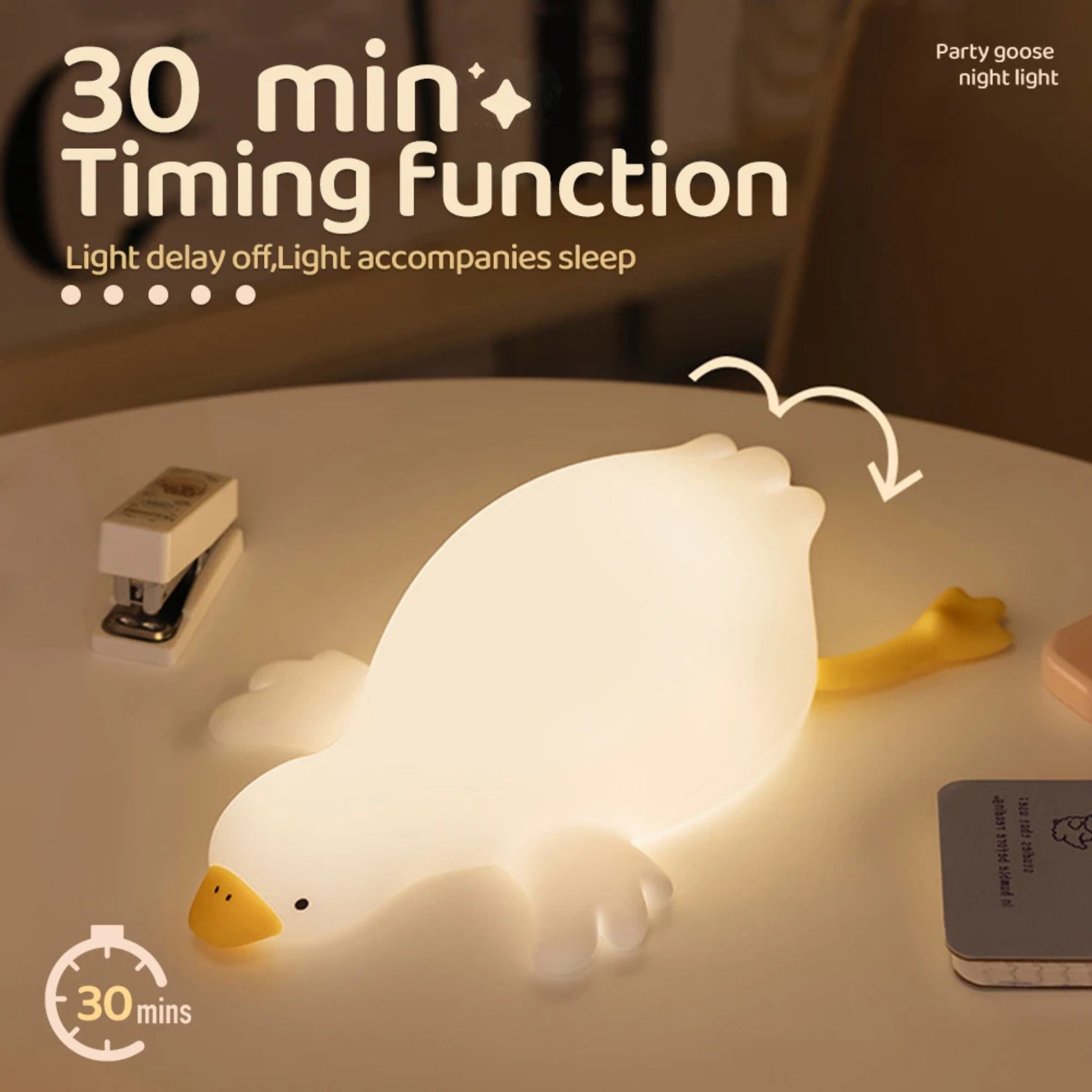 🪿 Lying Goose Night Light