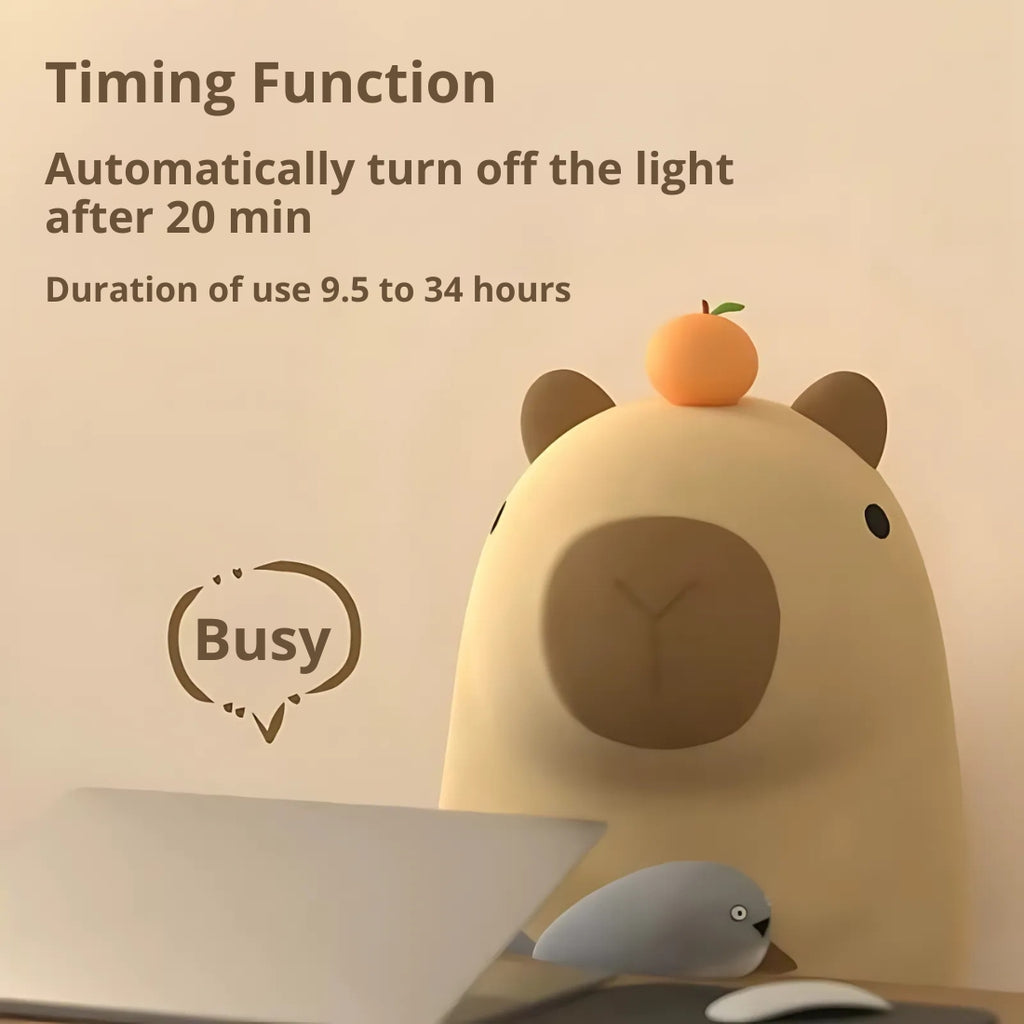 🍊 Capybara Night Light